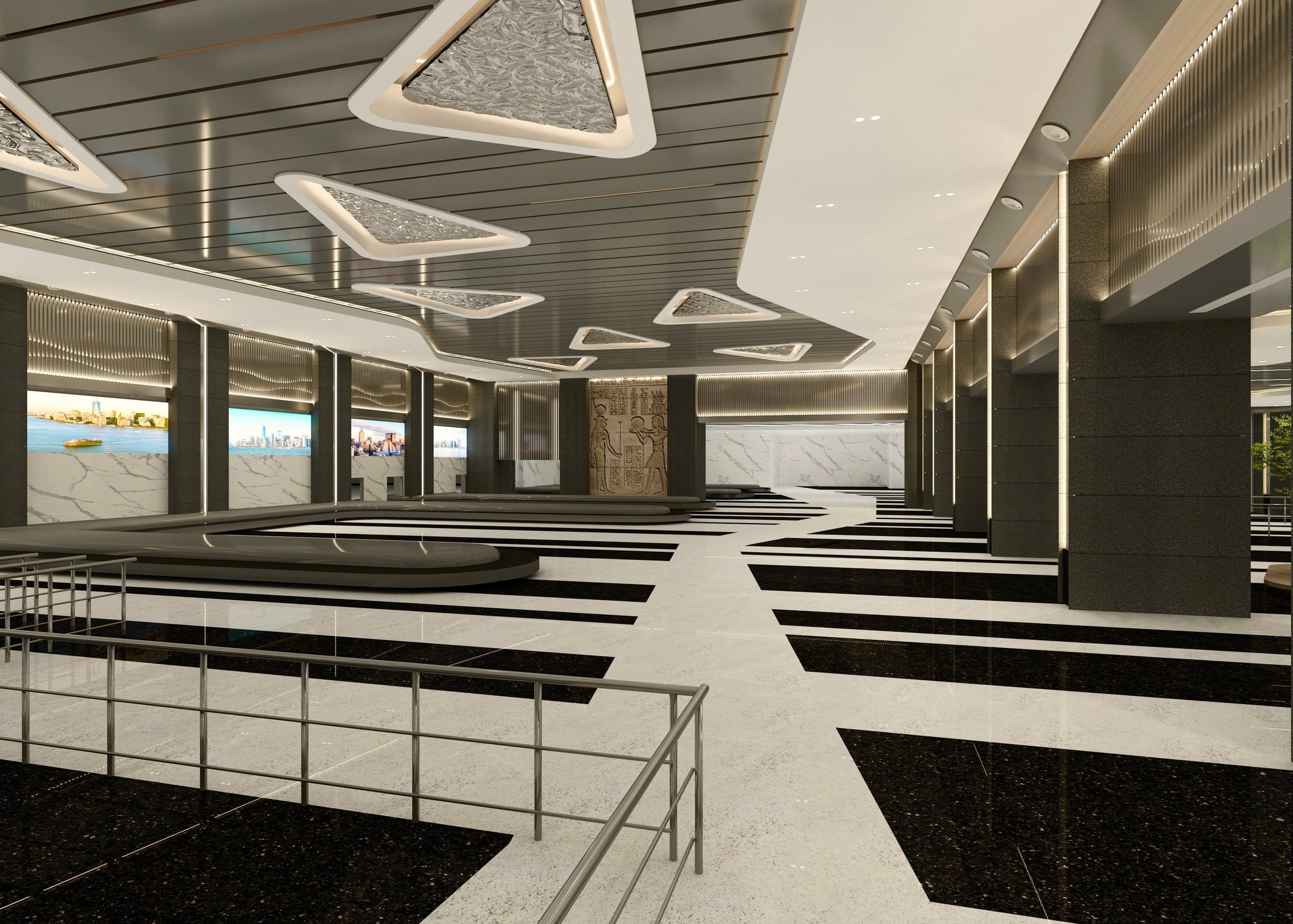 Terminal 1 Main Hall: Arrivals & Departures, Cairo International Airport